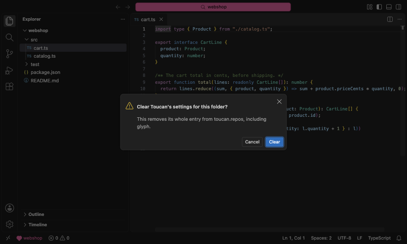 Clear Color asking before it removes an entry that holds more than a color